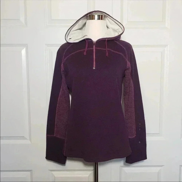 PrAna Wool Blend Purple Stripe Sweater Size Small​​ - Picture 4 of 10